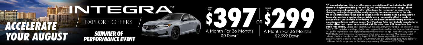 New 2026 Acura Integra CVT 
