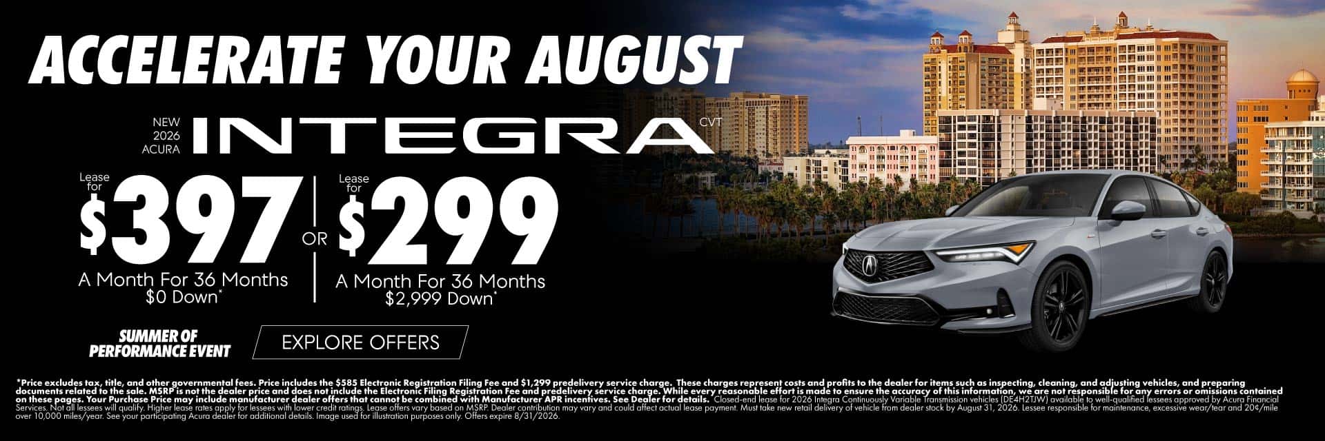 New 2026 Acura Integra CVT 
