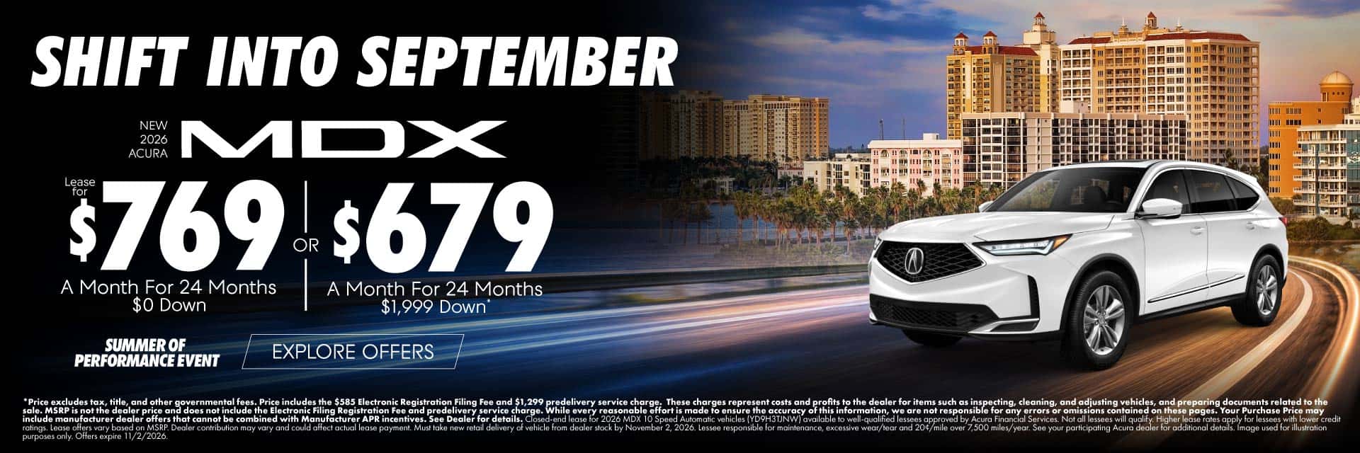 New 2026 Acura MDX (Lease 1) 