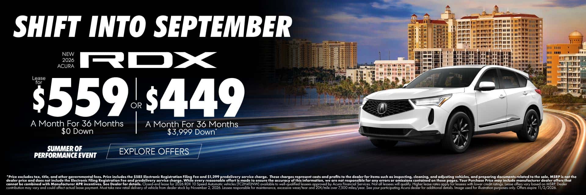 New 2026 Acura RDX 