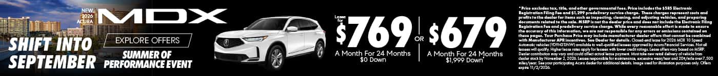 New 2026 Acura MDX (Lease 1) 