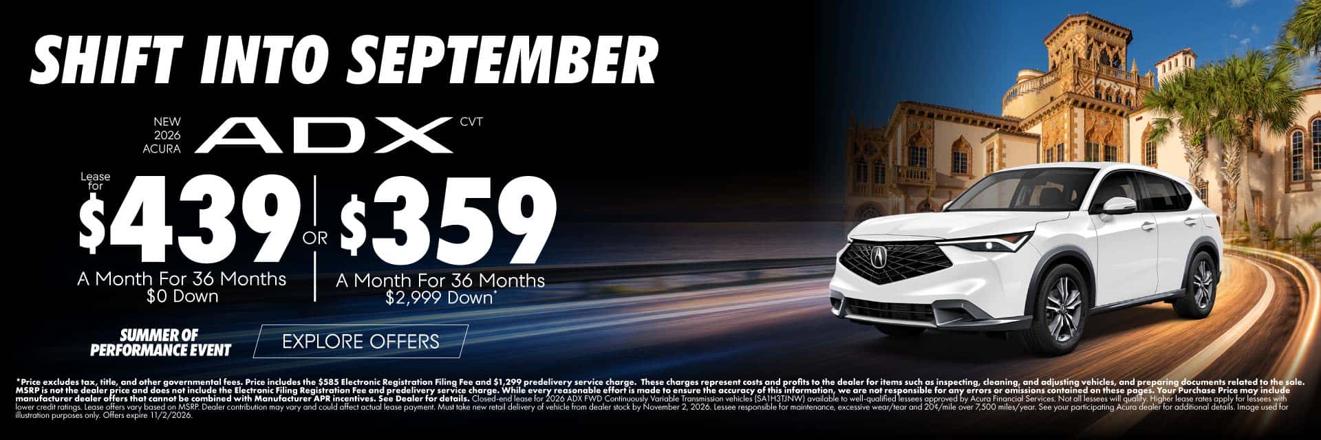 New 2026 Acura ADX CVT 