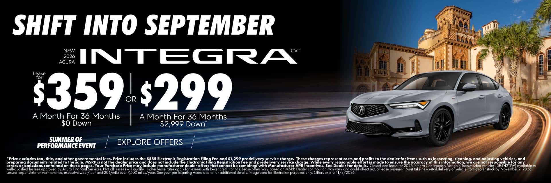 New 2026 Acura Integra CVT 