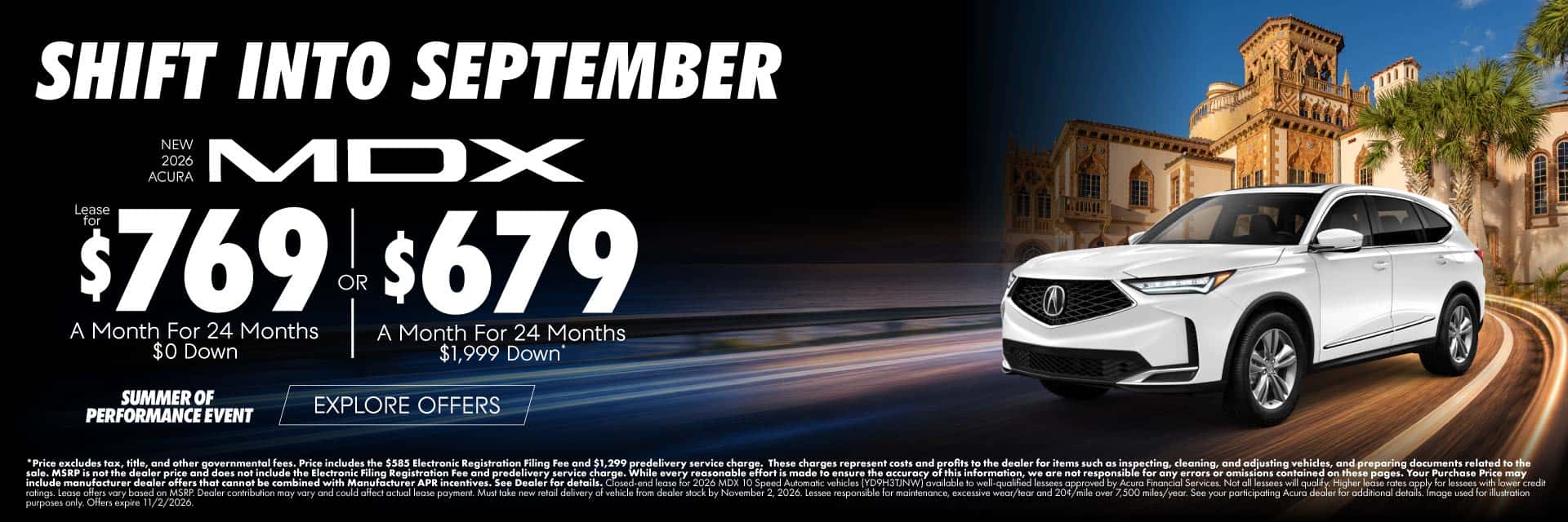 New 2026 Acura MDX (Lease 1) 
