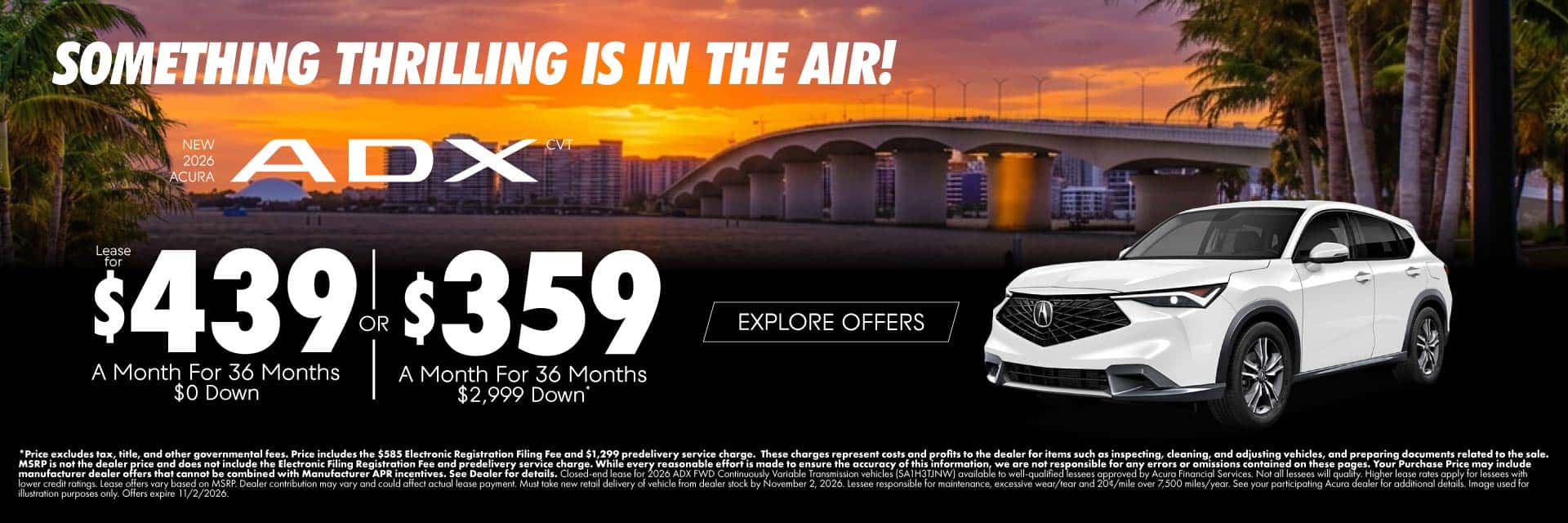 New 2026 Acura ADX CVT 