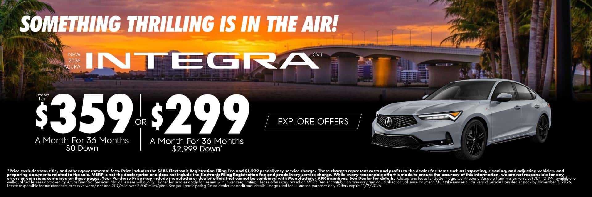 New 2026 Acura Integra CVT 