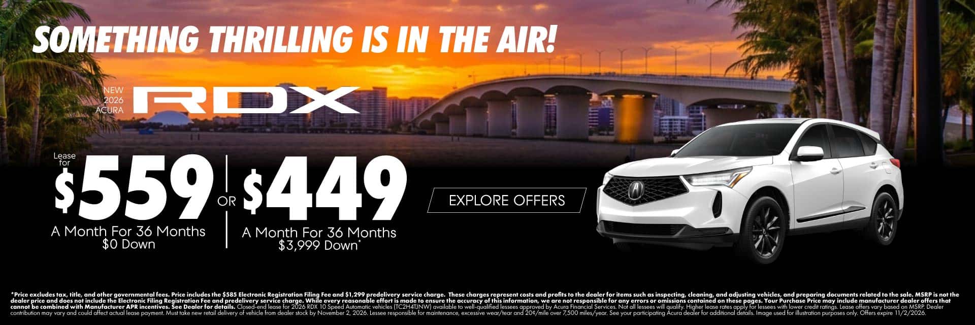 New 2026 Acura RDX 