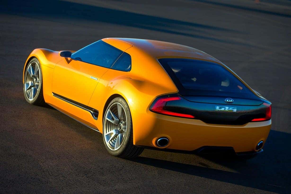 Overview KIA GT4 STINGER Concept Near Detroit Glassman Kia
