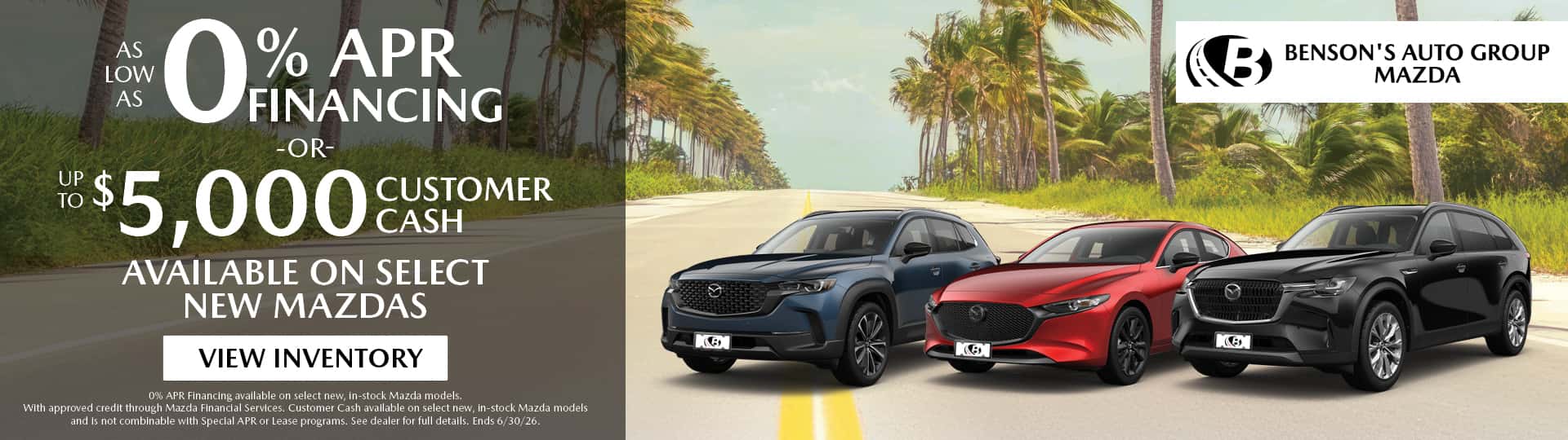 As Low As 0% APR Financing or up to $5,000 Customer Cash