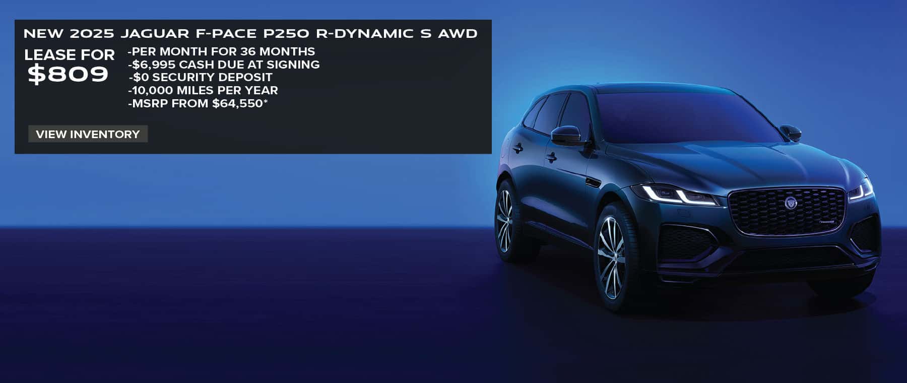 ALL NEW 2025 F-PACE MODELS