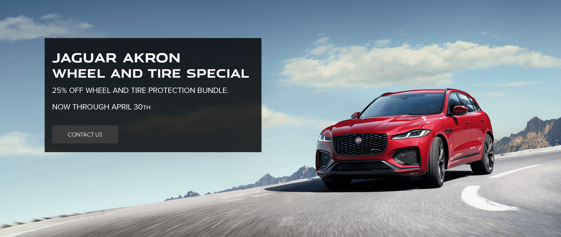 JAGUAR AKRON WHEEL AND TIRE SPECIAL