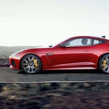 2019 jaguar f type svr in caldera red profile