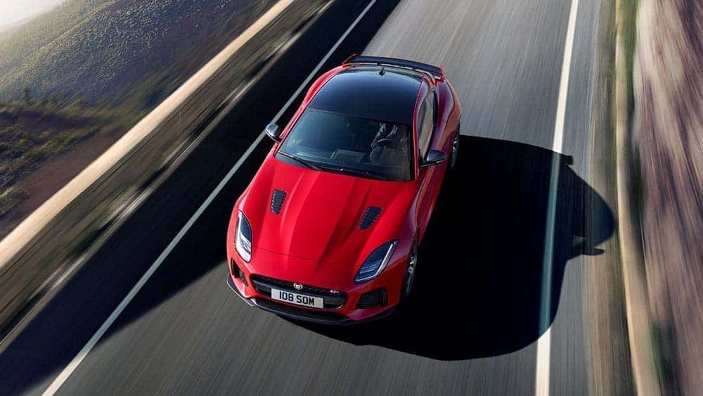 2019 jaguar f type svr in caldera red with optional features fitted