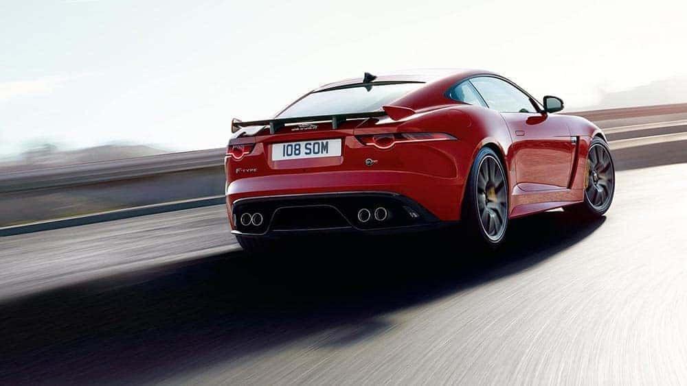 2019 jaguar f type svr in caldera red