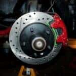brake pad and rotor getting replaced at John Sinclair Nissan in cape girardeau, mo