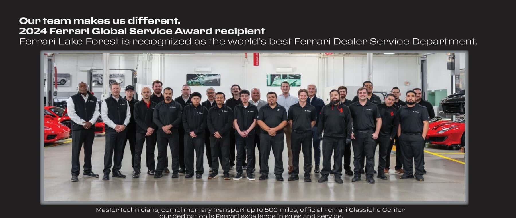2024 Ferrari Global Service Award