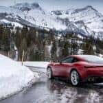 Ferrari roma winter driving
