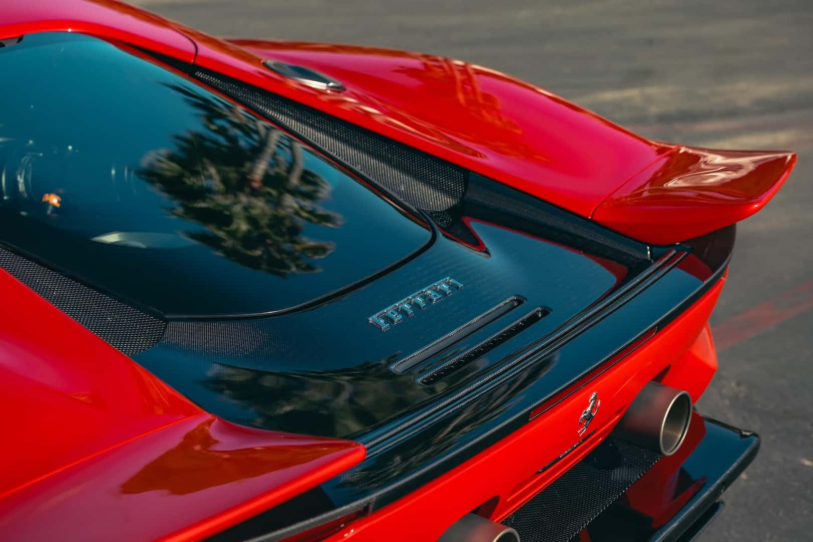 Rear and top view of the 849 Testarossa