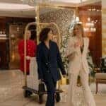 Guests at a luxury hotel