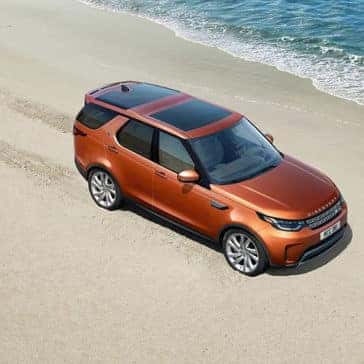 2019 Land Rover Discovery on the beach