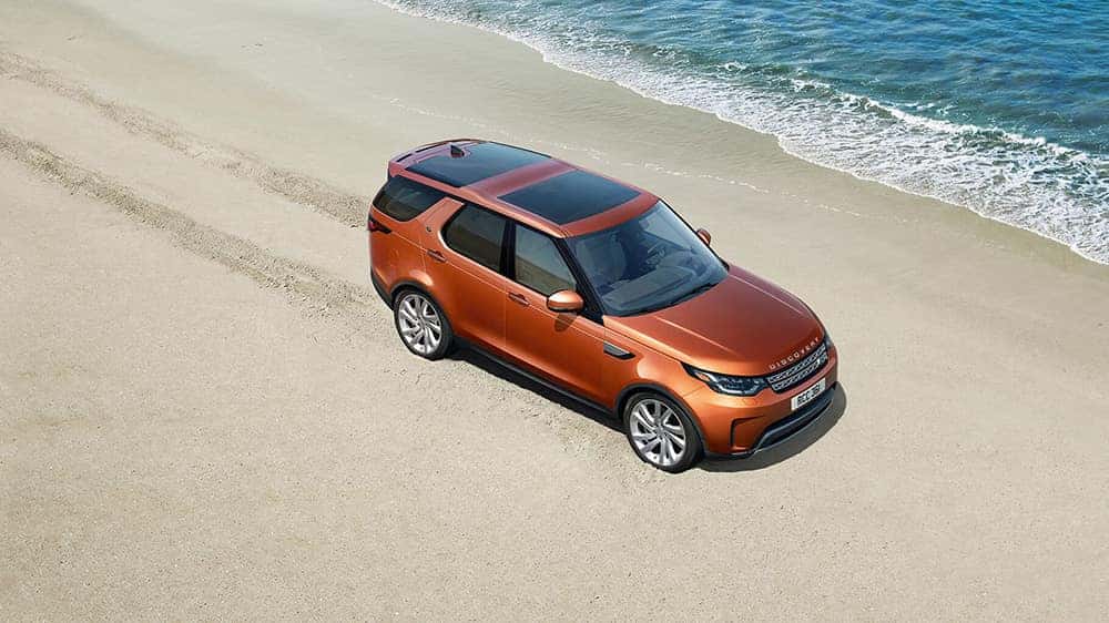 2019 Land Rover Discovery on the beach