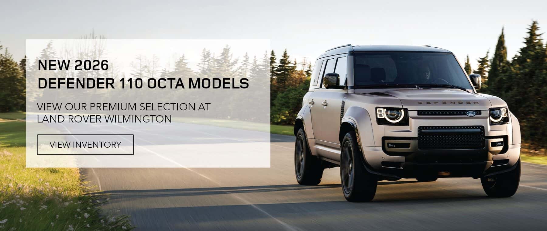New 2026 Defender 110 Octa Models