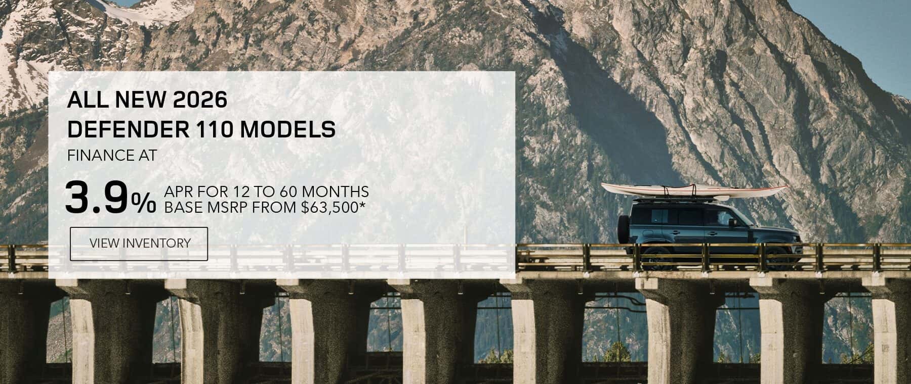 New 2026 Defender 110 apr offer for July 2026