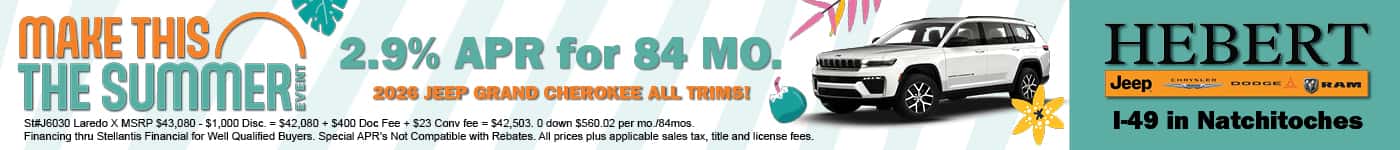 jeep grand Cherokee july offer