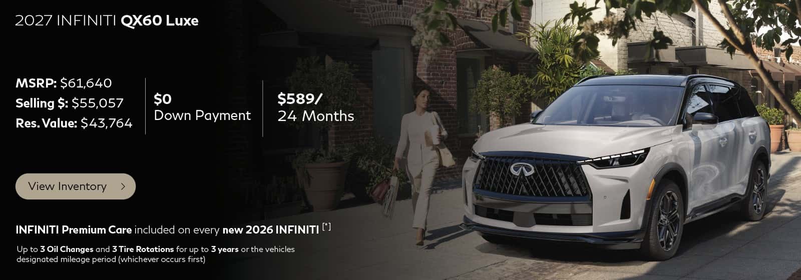 2026 QX60 Luxe Lease Offer