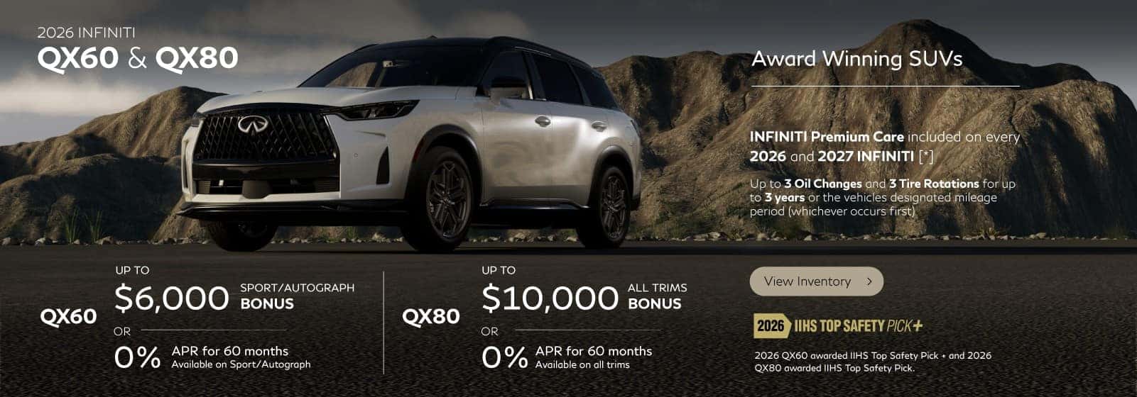 SD 2026 QX60 and QX80 June