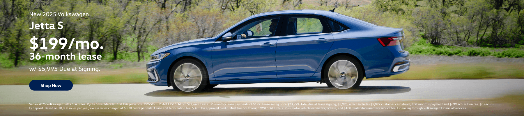 Jetta S Model Offer