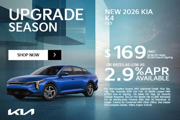 New 2026 Kia K4 Lxs