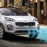 2019 Kia Sportage autonomous emergency braking example