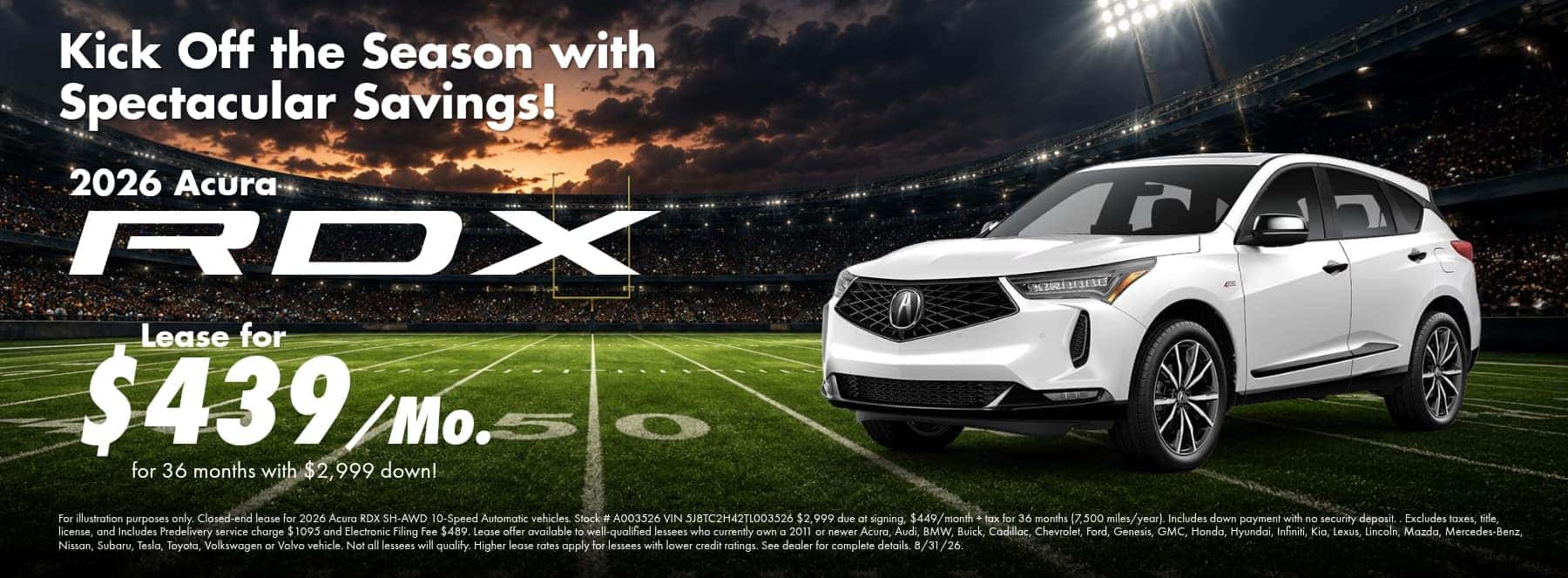 $449 RDX Lease For 36 Months!