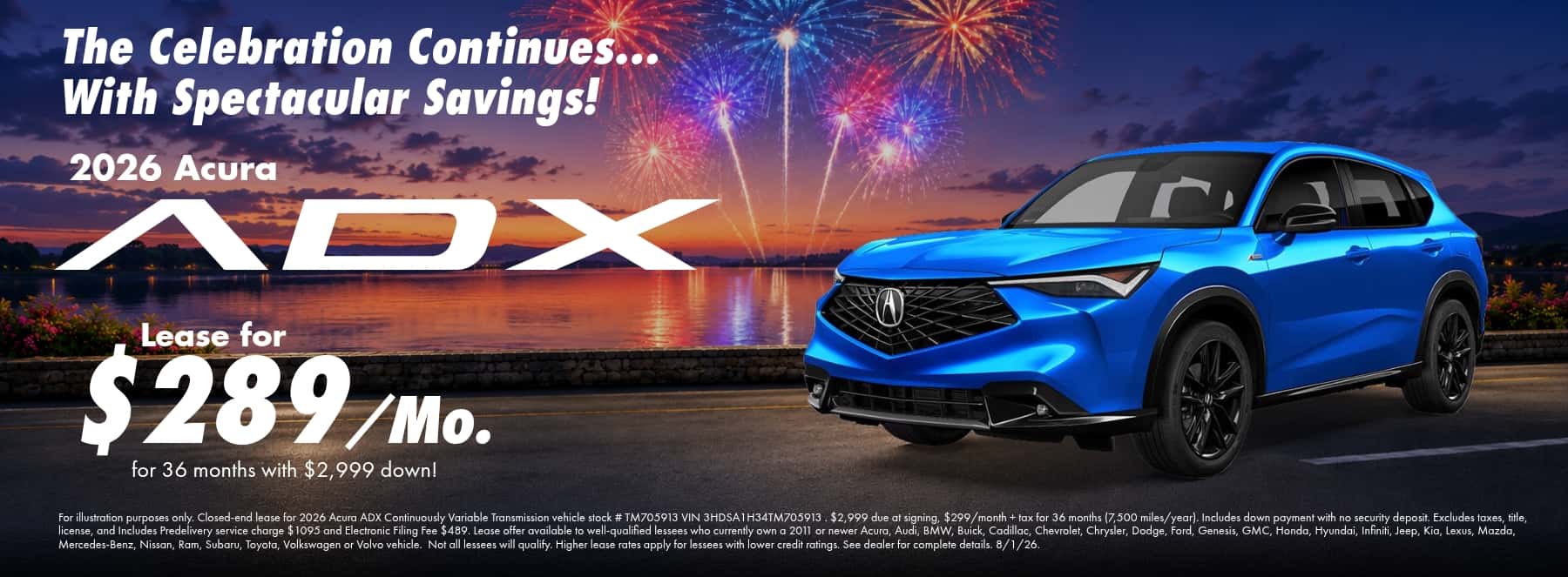 $299 ADX Lease For 36 Months!