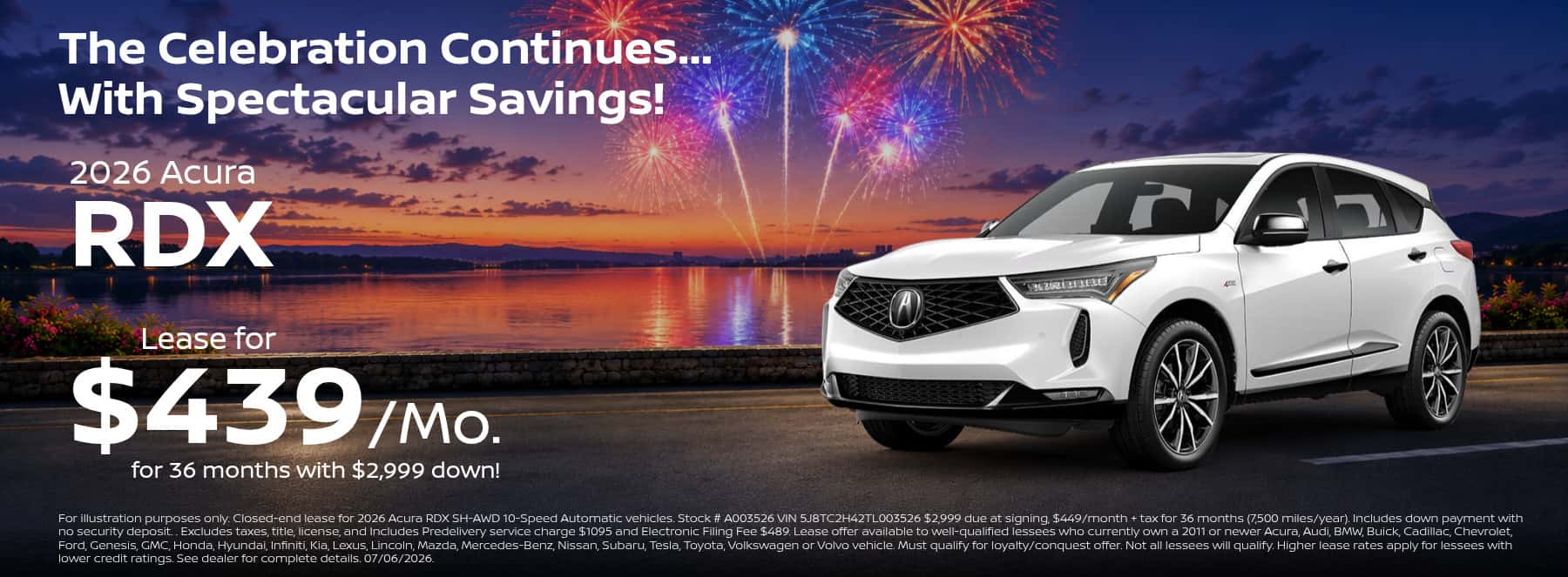 $449 RDX Lease For 36 Months!