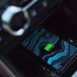 Smartphone charging on the Acura wireless charging pad