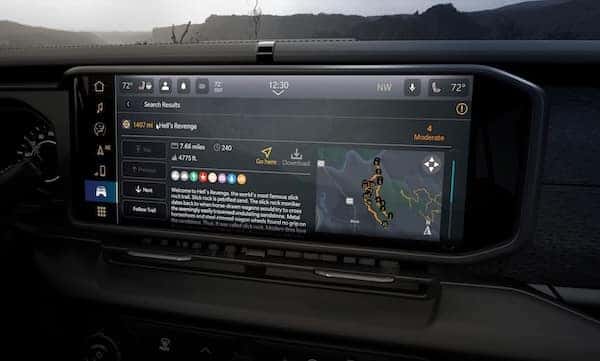 Touchscreen on 2025 Jeep Gladiator models equipped with the Uconn