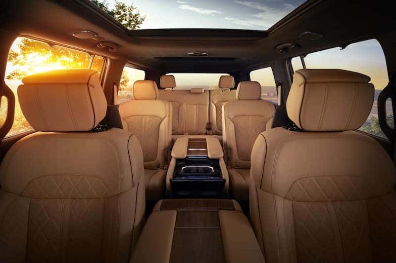 Tan interior seats of 2025 Jeep Grand Wagoneer