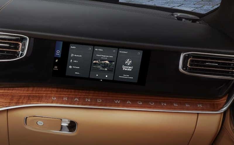 Safety features screen of 2025 Jeep Grand Wagoneer