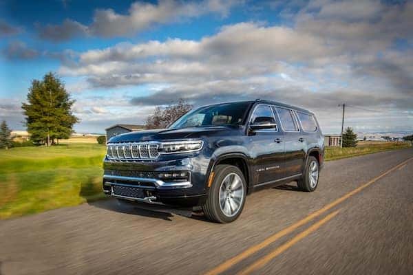 2025 Jeep Grand Wagoneer L Series III driving on road
