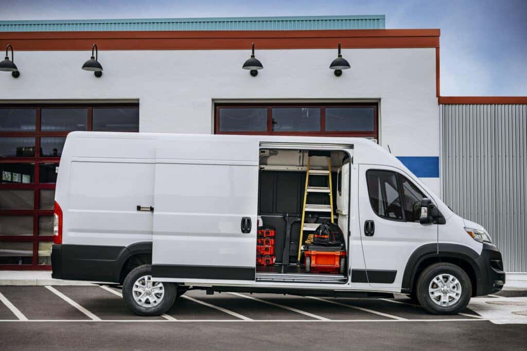 A 2025 Ram Pro work van.