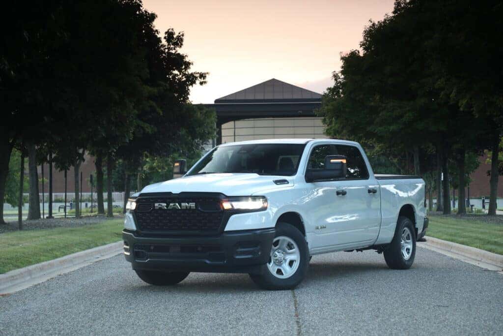 A 2025 Ram 1500 Tradesman work truck.
