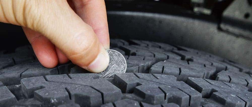 Tire shop tread measurement