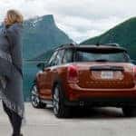 2019 MINI Cooper Countryman parked among mountain landscape