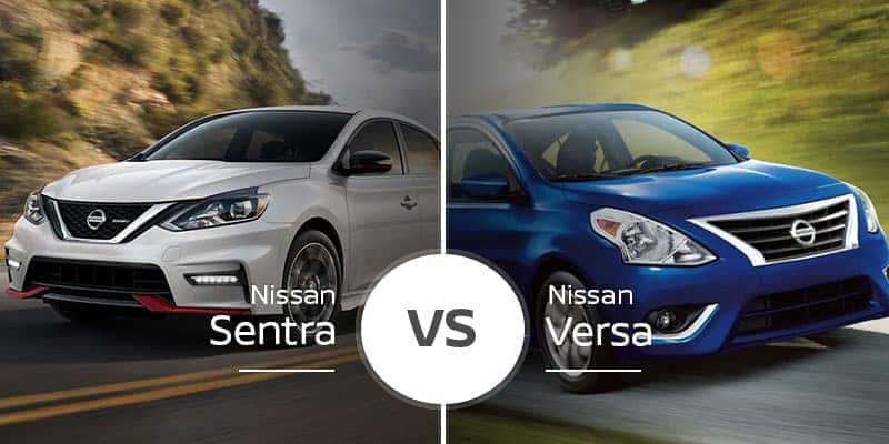 nissan sentra vs nissan versa small sedan shootout