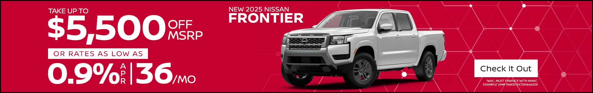 2025 Nissan Frontier Promo