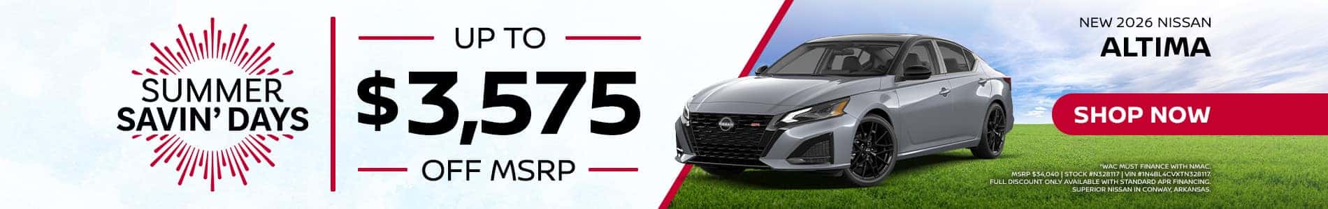 2026 Altima Promo