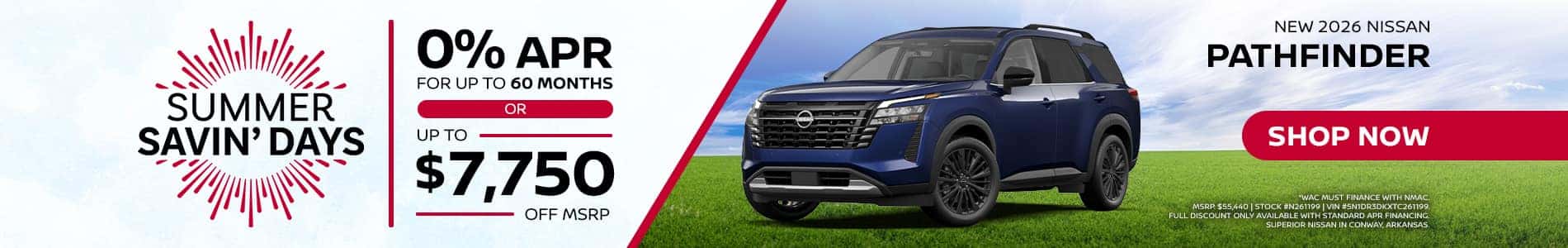 2026 Pathfinder Promo