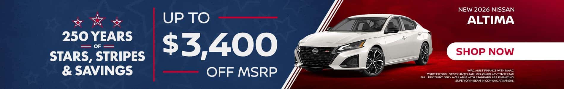 2026 Altima Promo
